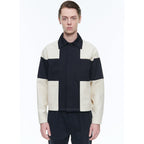 Fursac - Water-Repellent Canvas Jacket - Beige and Navy Blue