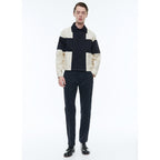 Fursac - Water-Repellent Canvas Jacket - Beige and Navy Blue