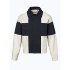 Fursac - Water-Repellent Canvas Jacket - Beige and Navy Blue