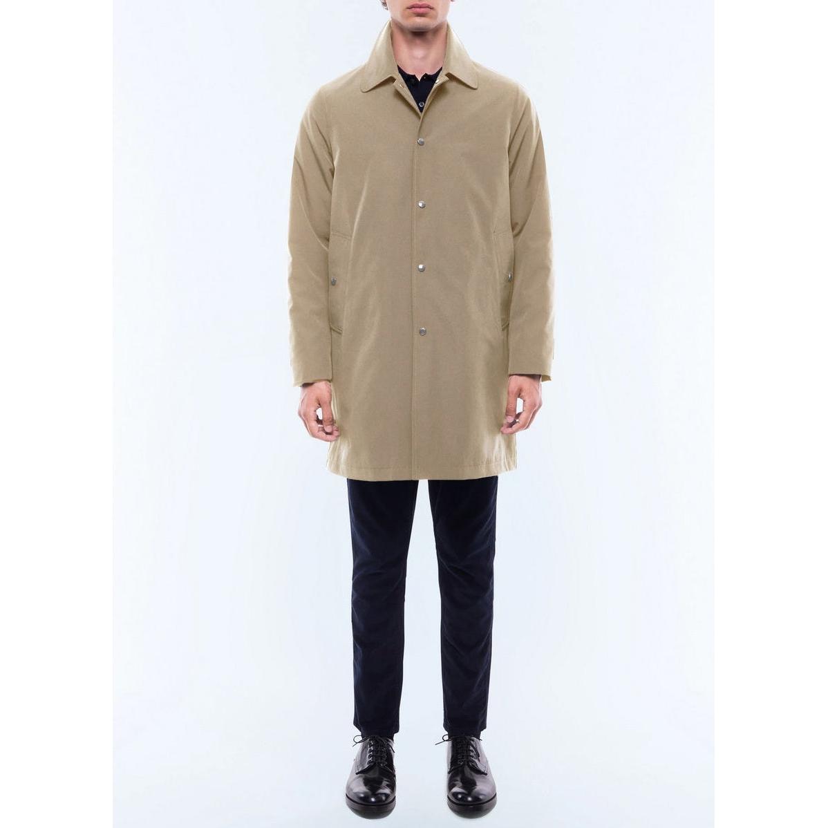 Fursac - Manteau En Tissu Déperlant - Beige