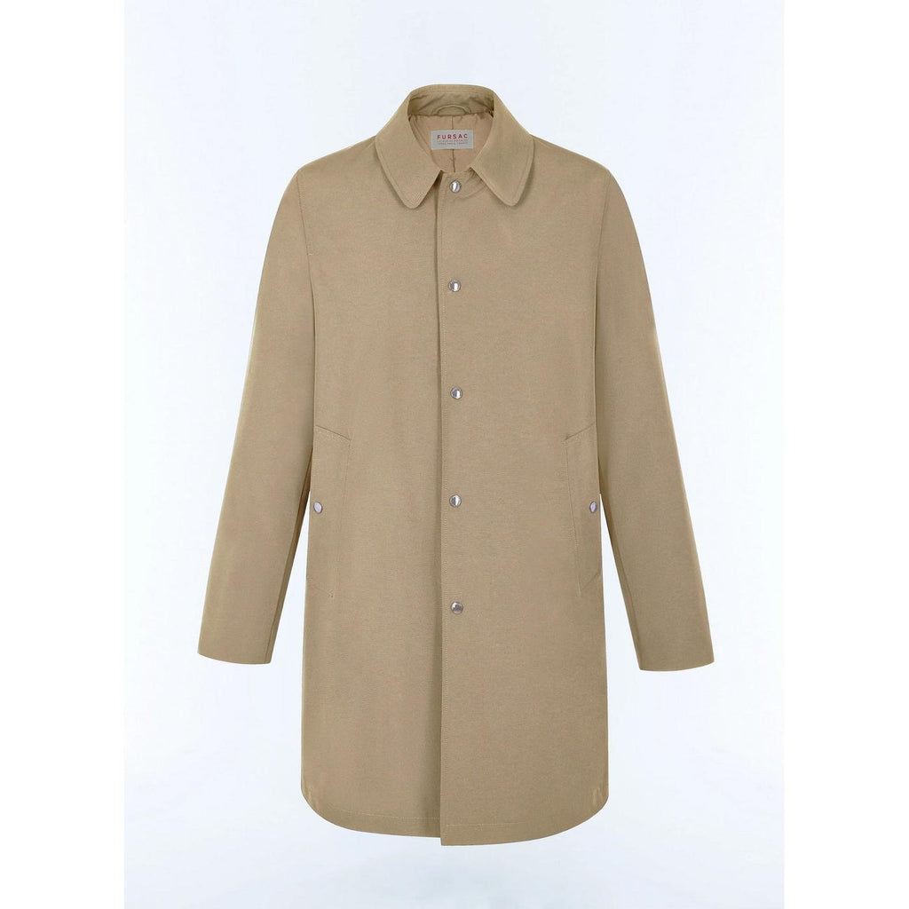 Fursac - Manteau En Tissu Déperlant - Beige