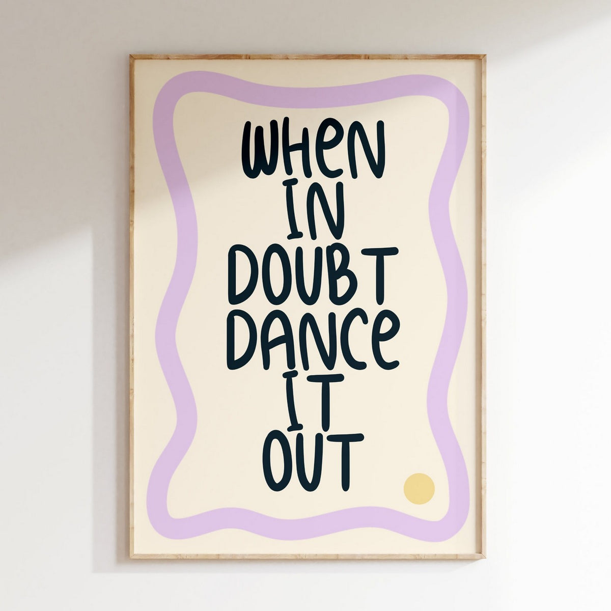 Groovy - Affiche When In Doubt Violet - Violet