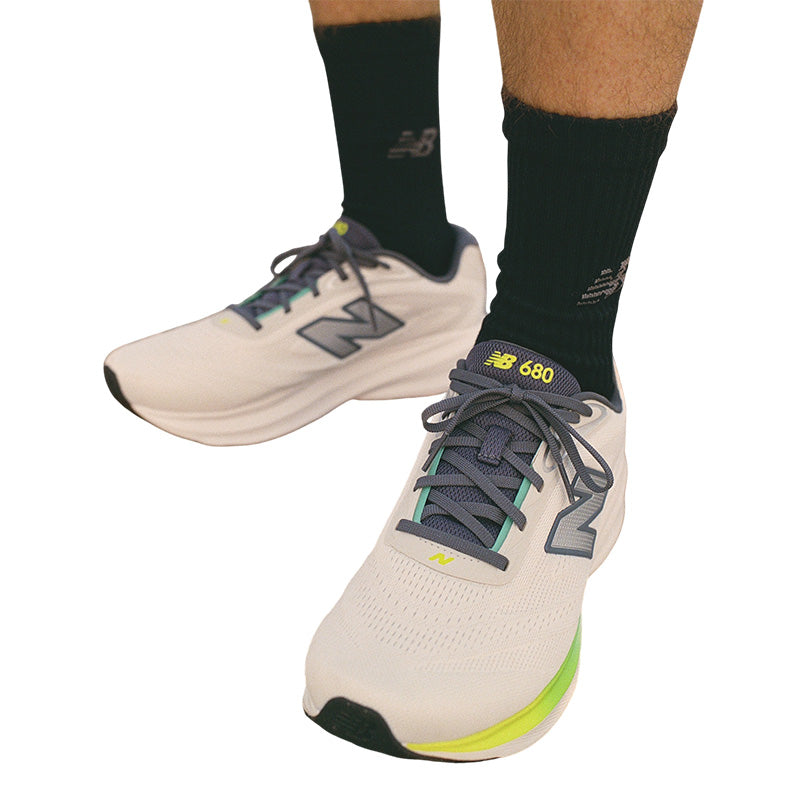 New Balance M680 Zapatillas Hombre - Blanco/Gris/Amarillo