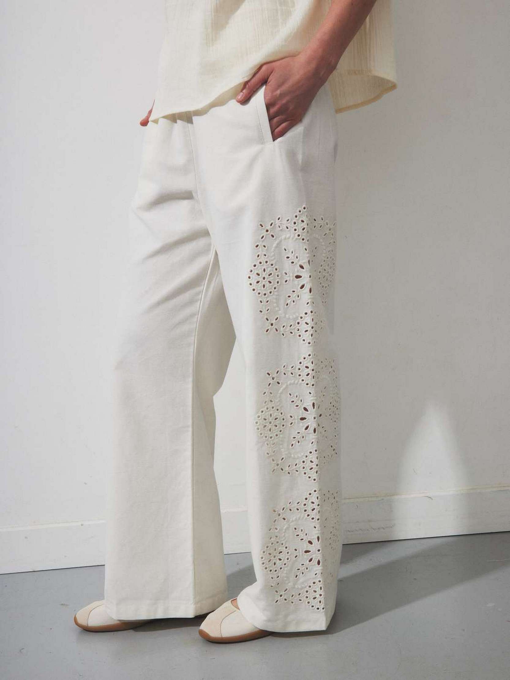 Maccabi Trousers - Ecru
