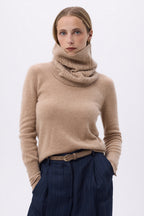 Colsjaal met Kabelpatroon Macha - Crème Beige - Unisex
