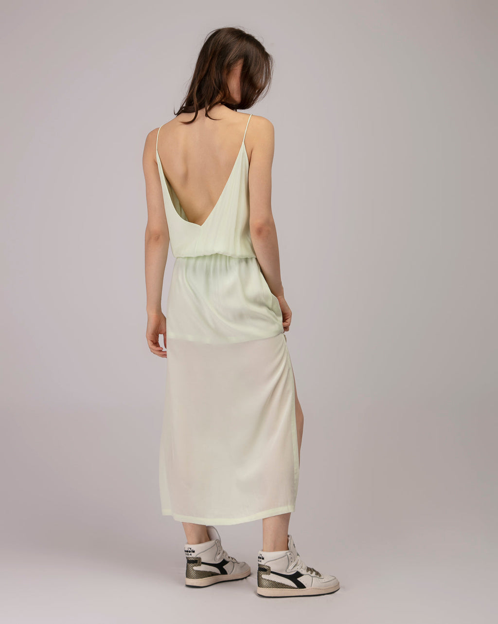 Maeva Long Dress - Tender Green
