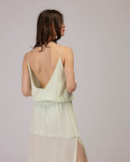 Maeva Long Dress - Tender Green