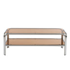Maggy - Television Unit - Dark Orange with Chrome Frame