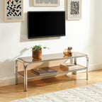 Maggy - Television Unit - Dark Orange with Chrome Frame