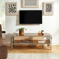 Maggy - Television Unit - Dark Orange with Chrome Frame
