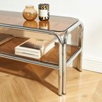 Maggy - Television Unit - Dark Orange with Chrome Frame