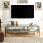 Maggy - Meuble Tv - Verre Trempé - Noir