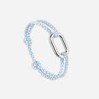 Bracelet Régate - Bleu Ciel & Beige