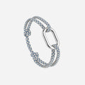 Bracelet Vergue - Bleu Ciel & Beige