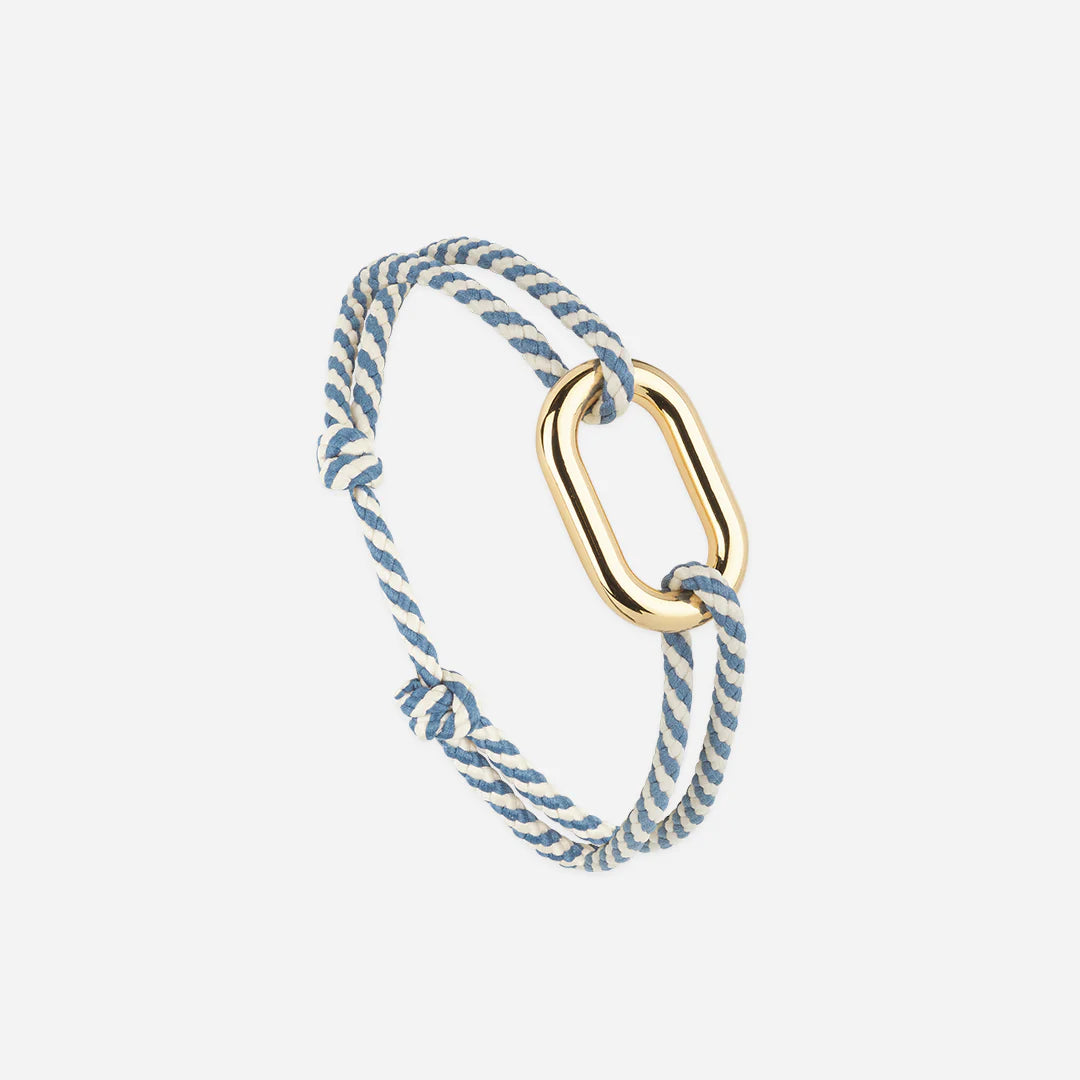 Pulsera Sena - Rayas Azul Marino y Blancas