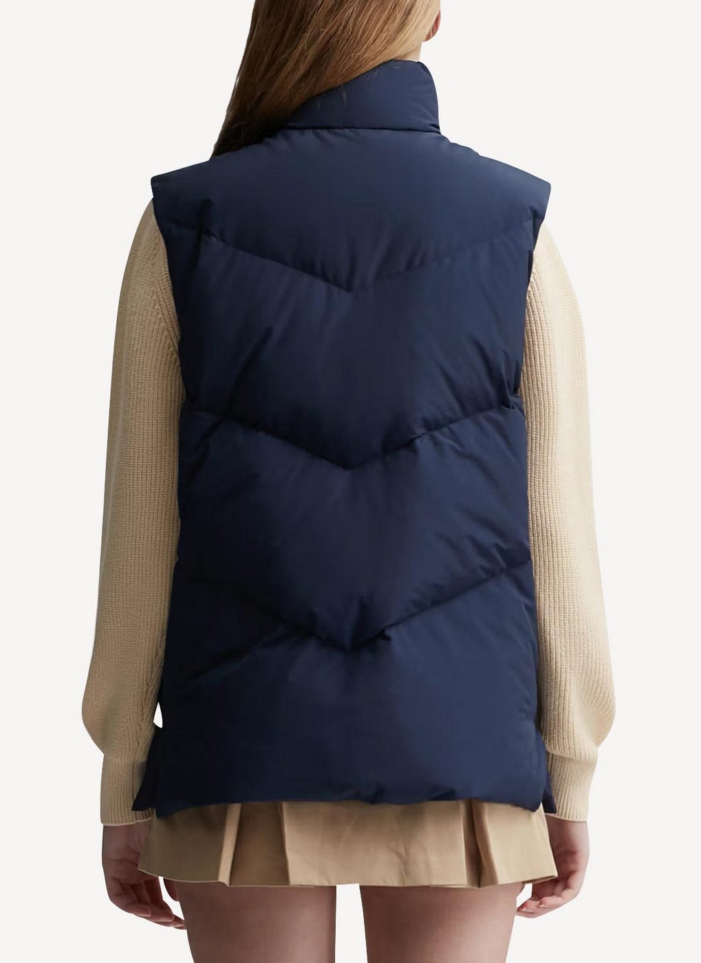 Maison Kitsune - Woolen Jiro Waistcoat - Dark Navy - Femme
