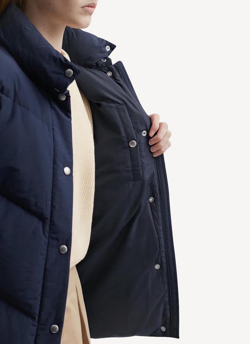 Maison Kitsune - Woolen Jiro Waistcoat - Dark Navy - Femme