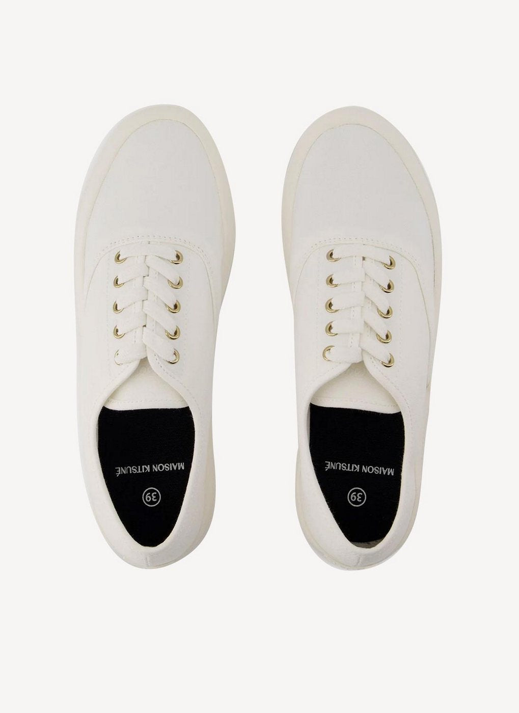 Maison Kitsune - Canvas Sneakers - White - Unisex