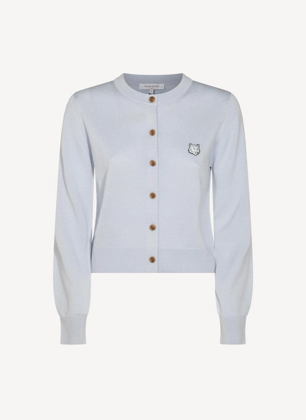 Maison Kitsune - Colorblock Cardigan - Azul Claro - Mujer