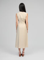 Robe Midi Malouise Beige