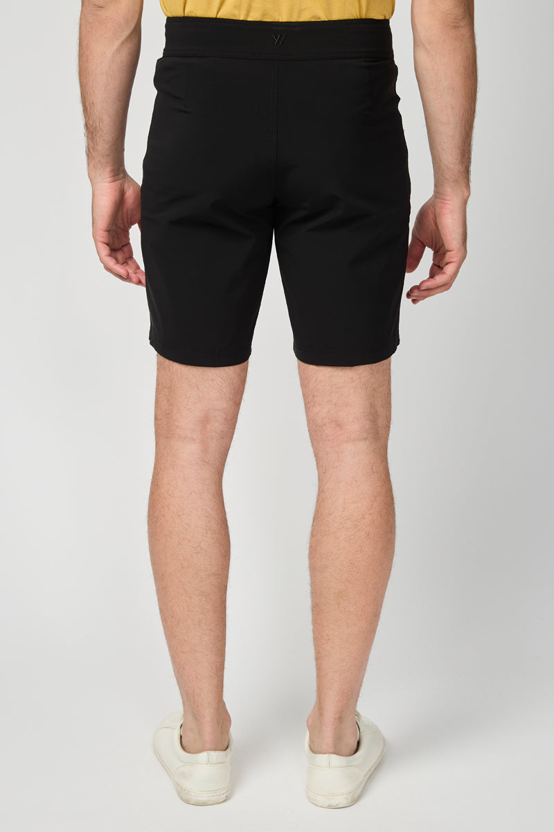 Zipped Pocket Shorts - Black - Men
