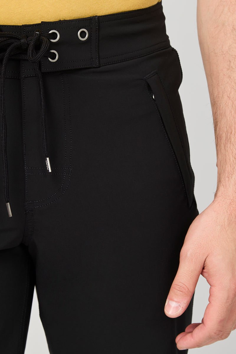 Zipped Pocket Shorts - Black - Men