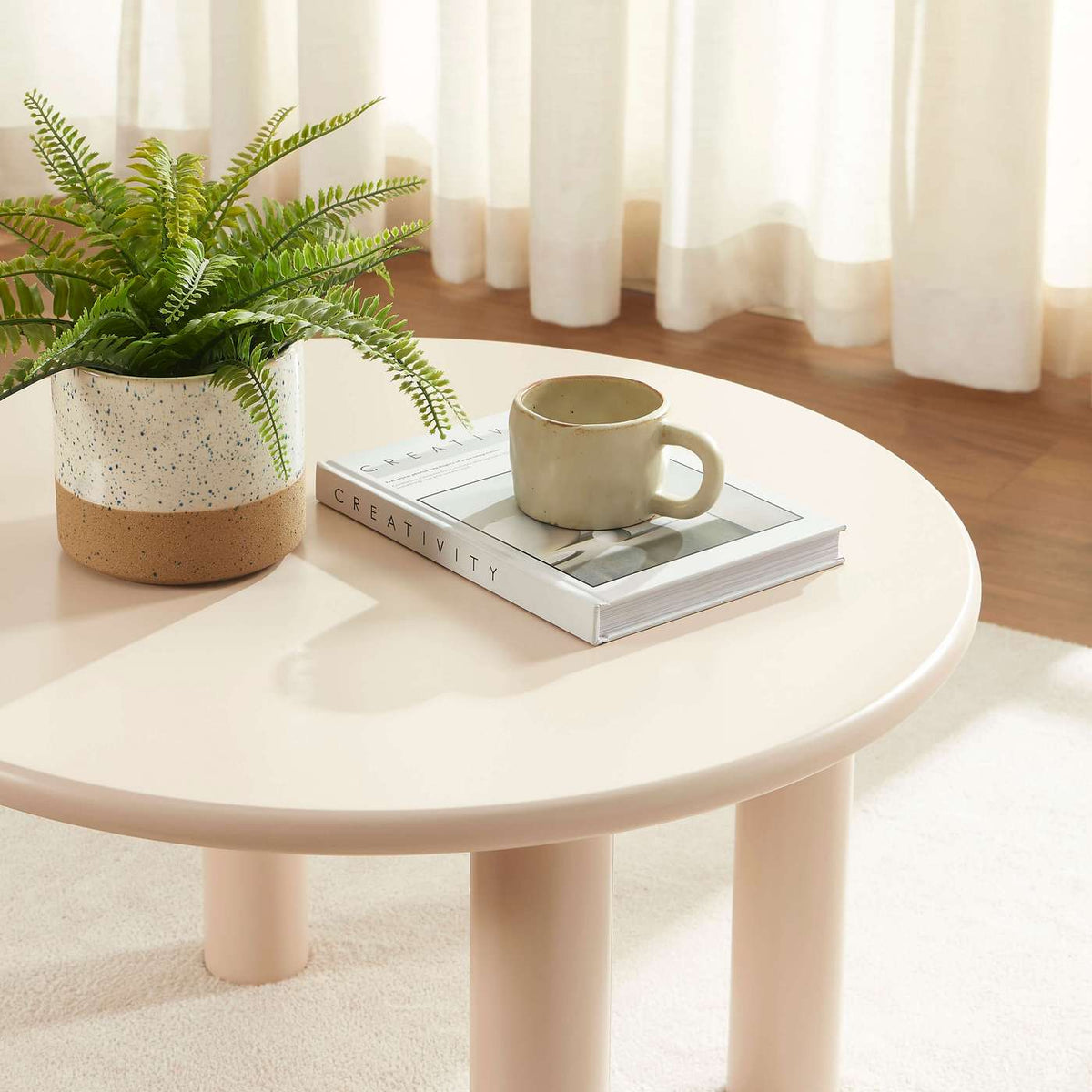 Mara - Table Basse - Effet Laqué - Beige