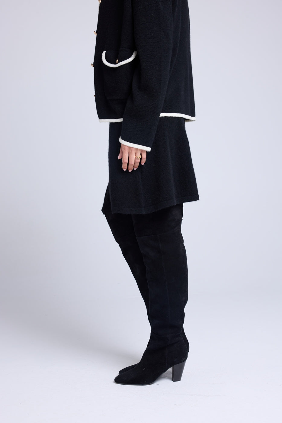 Kurzer Marella-Rock – Schwarz – Damen