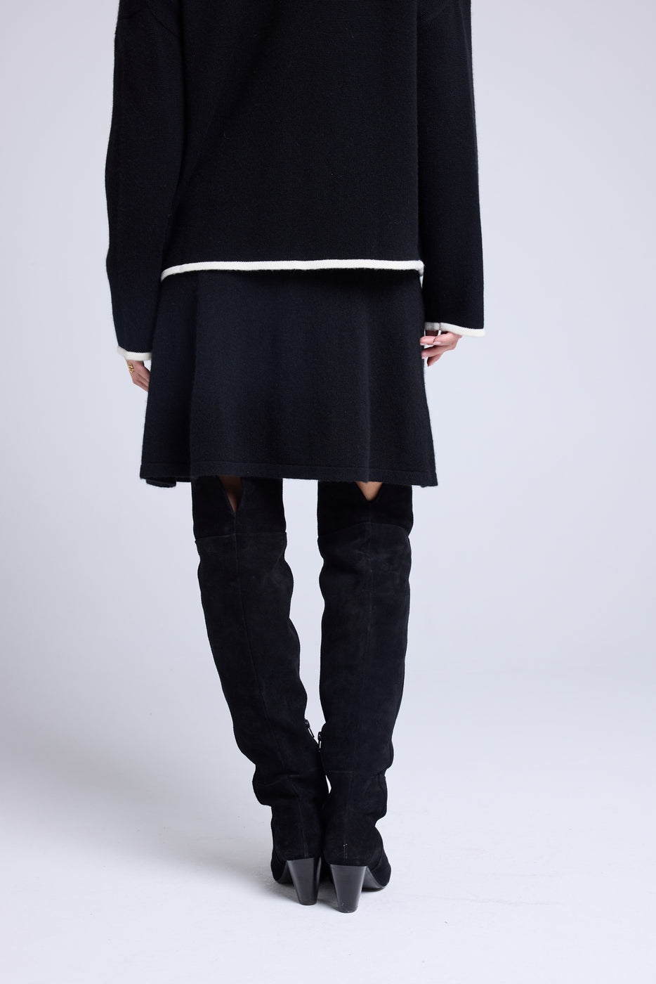 Kurzer Marella-Rock – Schwarz – Damen
