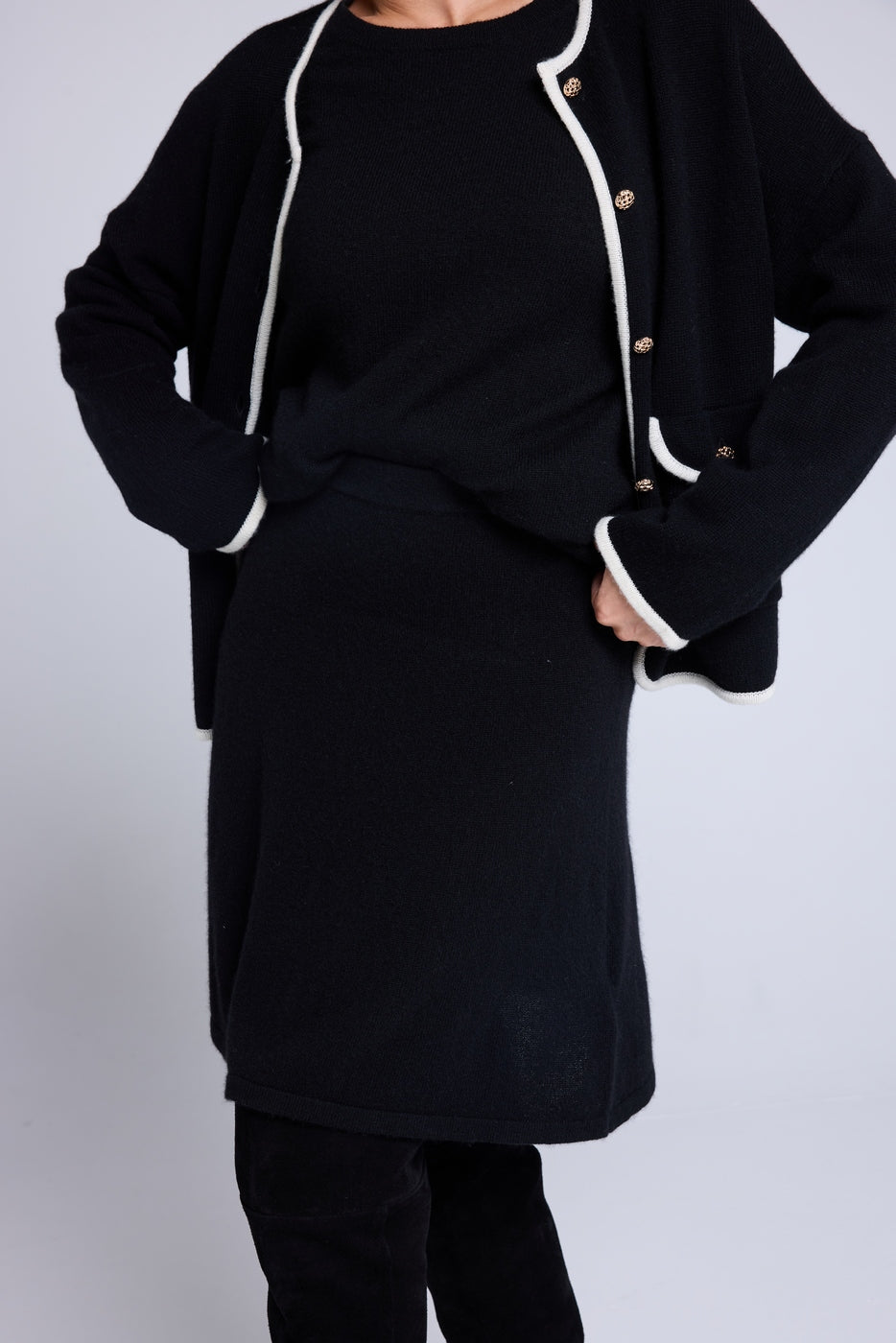 Kurzer Marella-Rock – Schwarz – Damen
