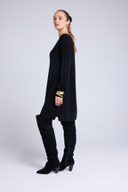 Vestido de cuello en V Marni - Negro - Mujer