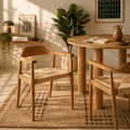 Martie - Lot De 2 Chaises - Chêne Massif & Corde