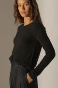 Pull Col Rond 4Fils Marya - Noir