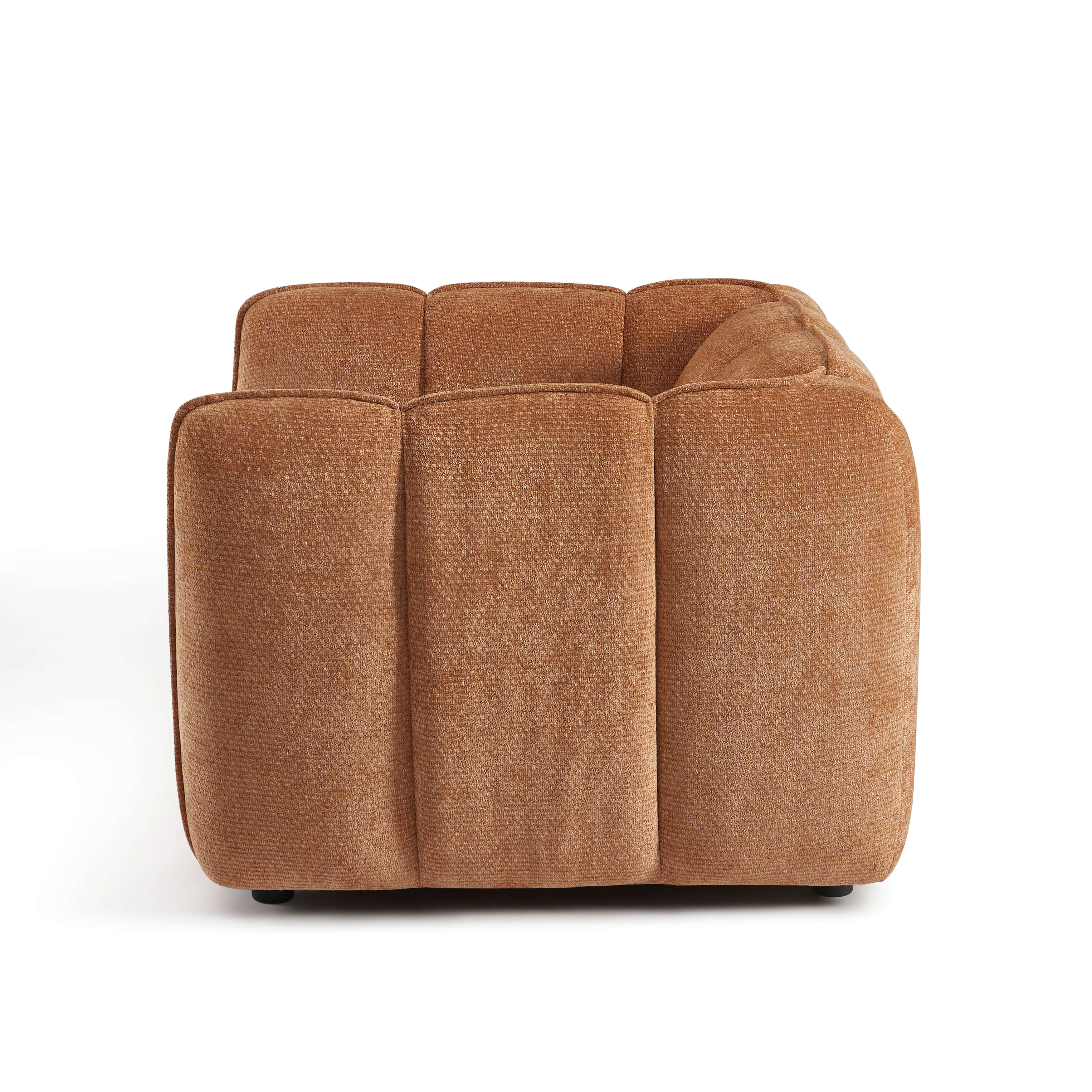 Matilda - Fauteuil - Tissu Chenille - Terracotta
