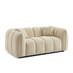 Matilda - Canapé 2 Places - Tissu Chenille - Beige