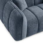 Matilda - Canapé 2 Places - Tissu Chenille - Bleu