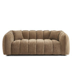 Matilda - Canapé 3 Places - Tissu Chenille - Marron