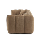 Matilda - Canapé 3 Places - Tissu Chenille - Marron
