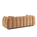 Matilda - 3-Seater Sofa - Chenille Fabric - Terracotta