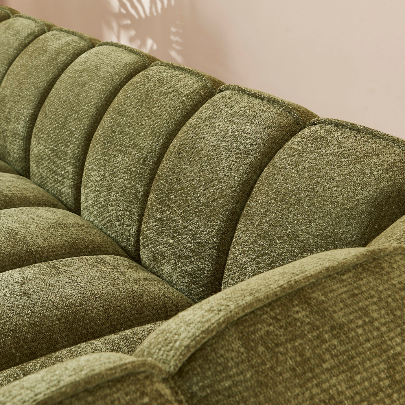 Matilda - 3-Seater Sofa - Chenille Fabric - Green