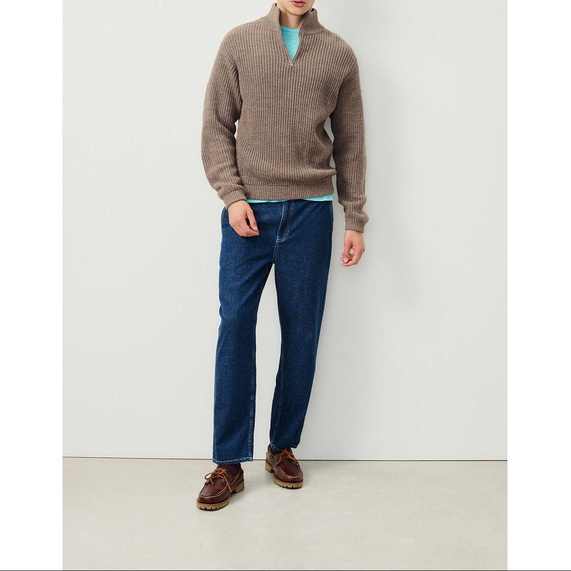 Pull Col Camionneur - Taupe Chine - Homme
