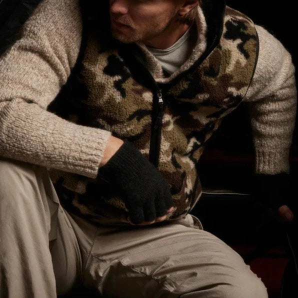 Sherpa Camouflage Sport Vest - Moss Camo - Men