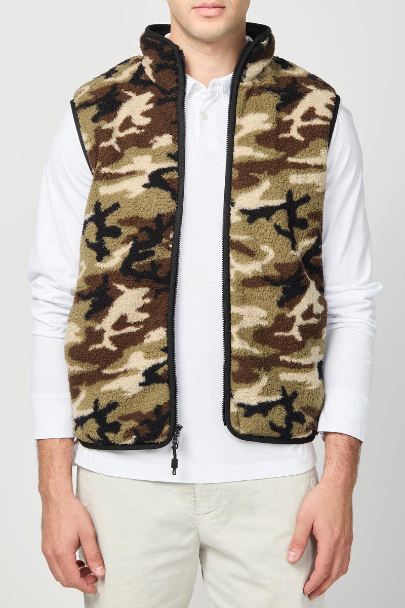 Sherpa Camouflage Sport Vest - Moss Camo - Men