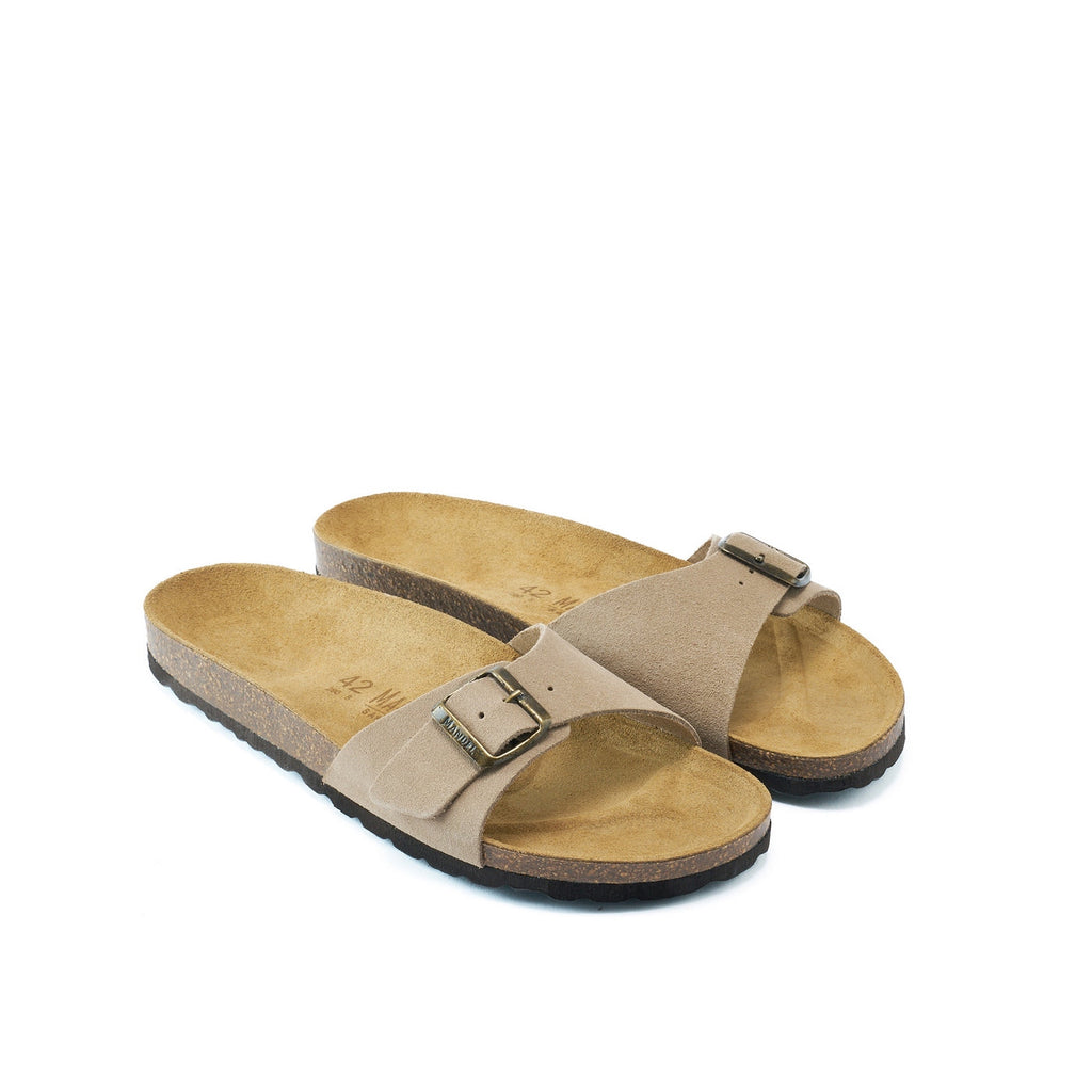 Sandalias Agata Suede Taupe - Hombre