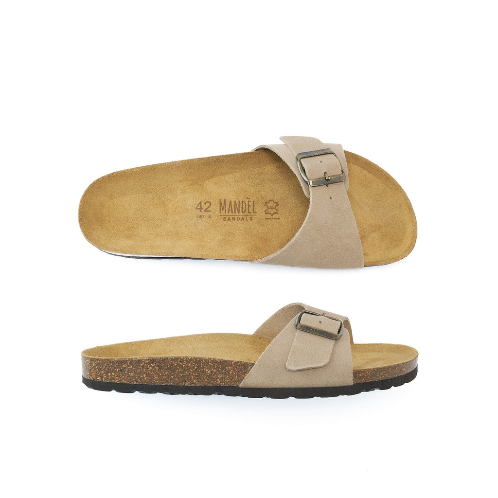 Sandalias Agata Suede Taupe - Hombre