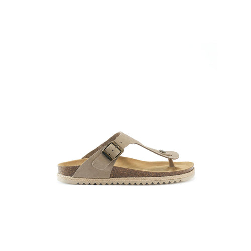 Blanca Nubuck Taupe Flip Flops - Women's