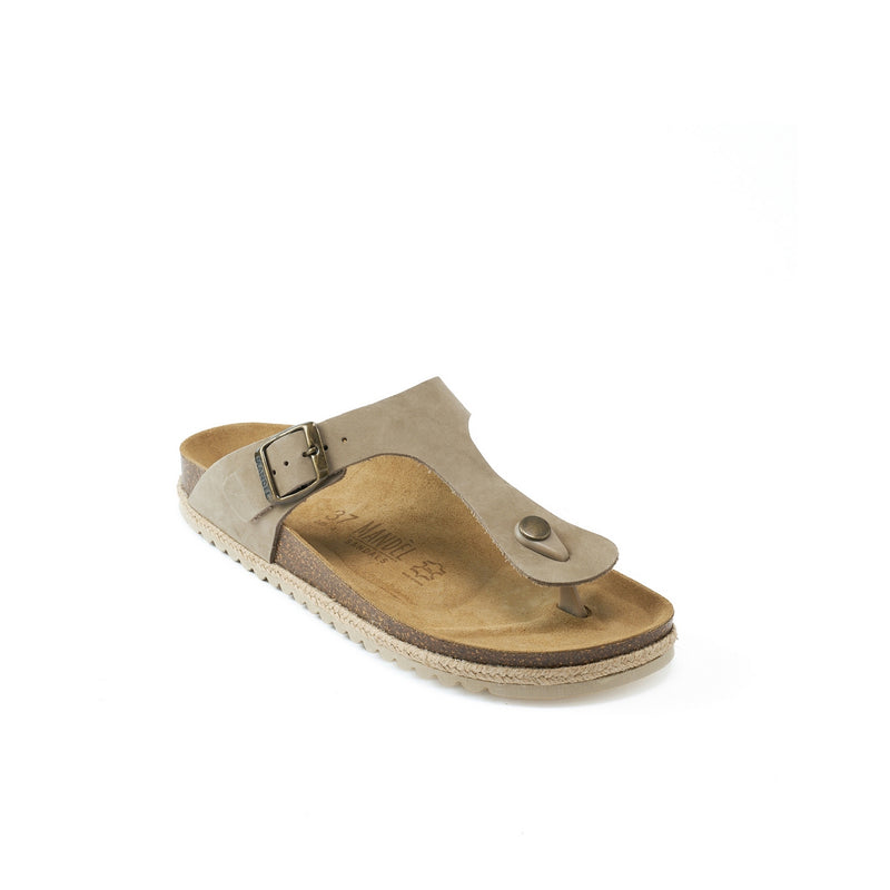 Blanca Nubuck Taupe Flip Flops - Women's