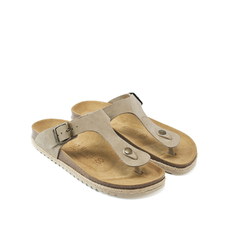 Blanca Nubuck Taupe Flip Flops - Women's