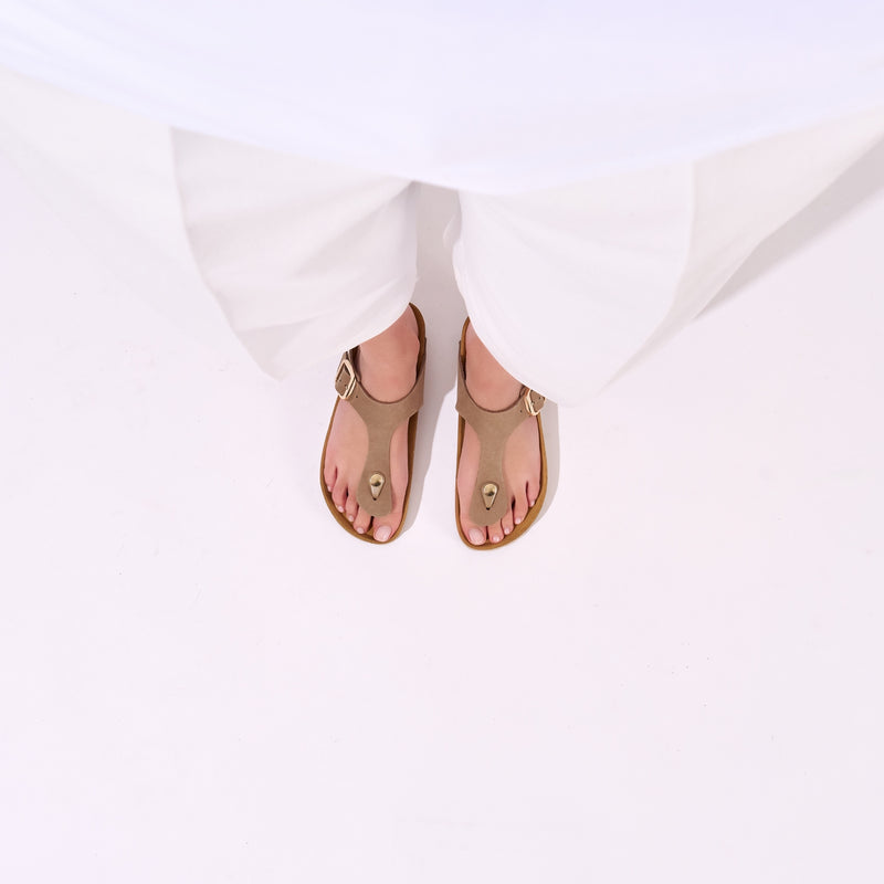 Blanca Flip Flops - Taupe - Women