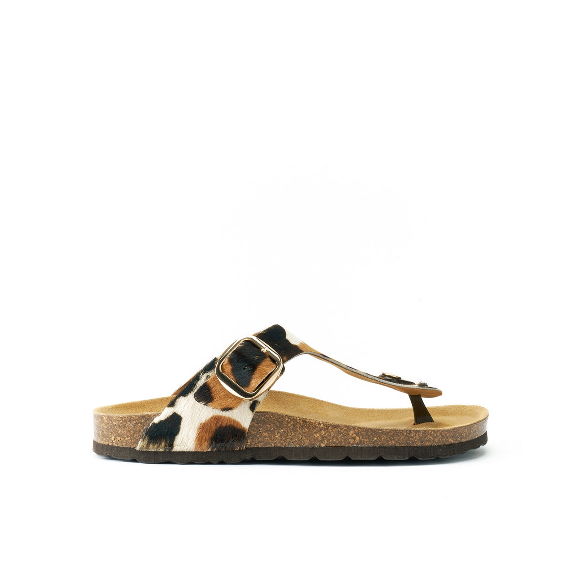 Chanclas Blanca - Marrón - Mujer